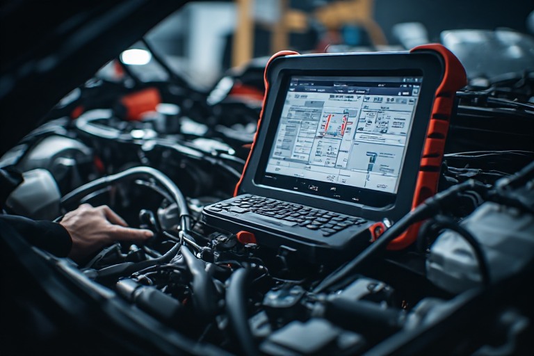 Diagnosis electrónica profesional y osciloscopio automotriz