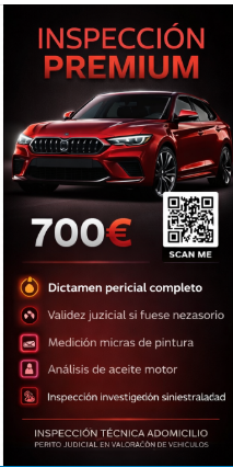 SERVICIO PREMIUM DE VALORACIÓN INSPECCION Y REVISION PRECOMPRA