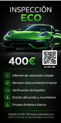 SERVICIO ECONÓMICO DE VALORACIÓN INSPECCION Y REVISION PRECOMPRA